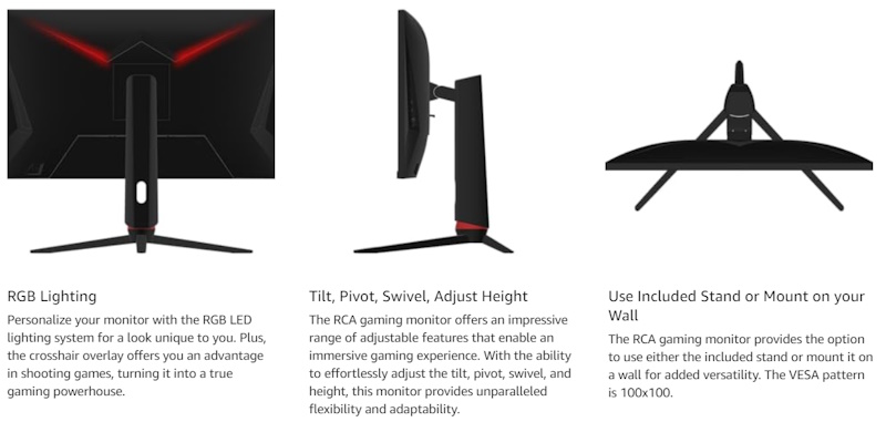 RCA Gaming Monitor 16