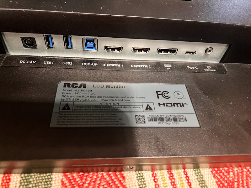 RCA Gaming Monitor 7