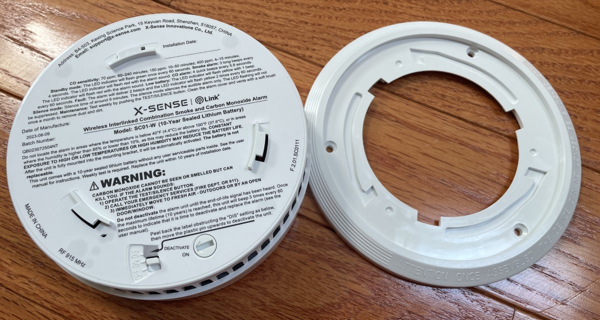 X Sense SC01 W Smoke and Carbon Monoxide detector 06